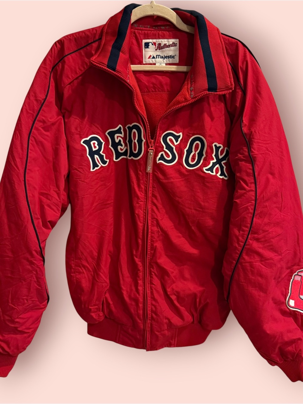 Vintage 90s Y2K Boston Red Sox Majestic AJ700 MLB Dugout Jacket
